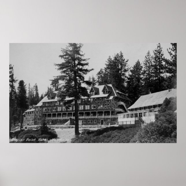 Yosemite National Park Glacier Point Lodge Poster (Framsidan)