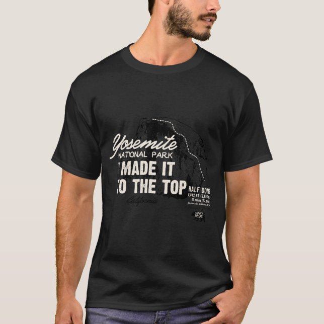 Yosemite National Park Half Dome California Americ T Shirt (Framsida)