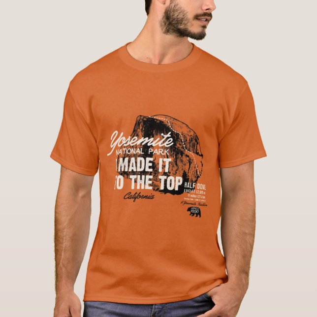 Yosemite National Park Half Dome Kalifornien Ameri T Shirt (Framsida)