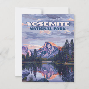 Yosemite National Park Half Dome Kalifornien Kort