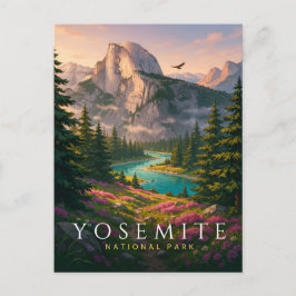 Yosemite National Park Half Dome Vykort