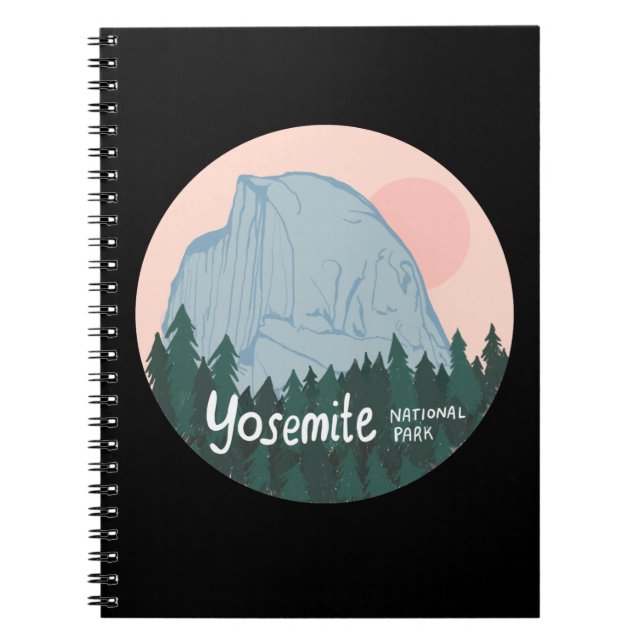 Yosemite National Park, halv Dome Anteckningsbok (Framsidan)