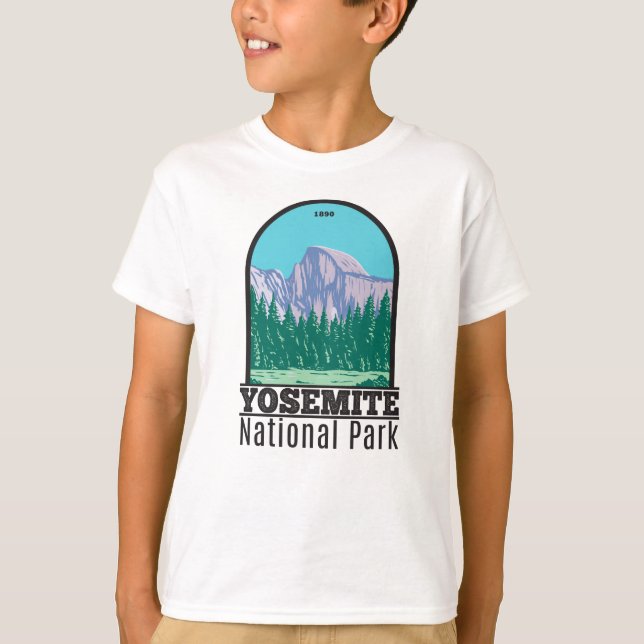 Yosemite National Park halv Dome California T-Shir T Shirt (Framsida)