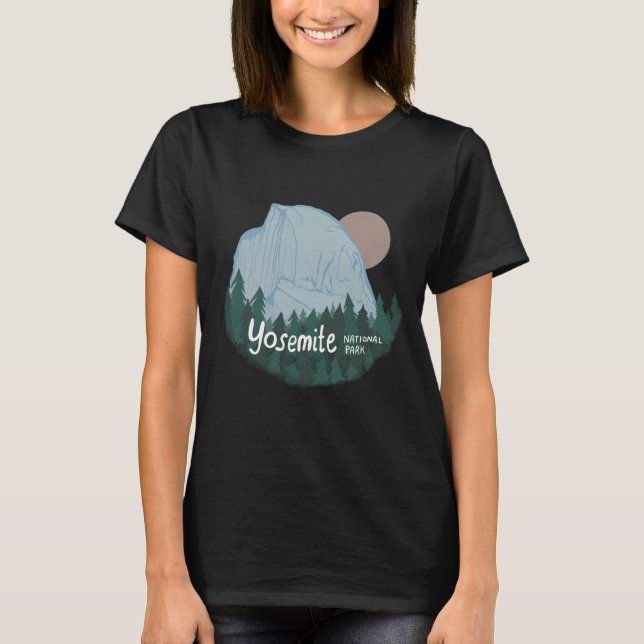 Yosemite National Park, halv Dome T Shirt (Framsida)