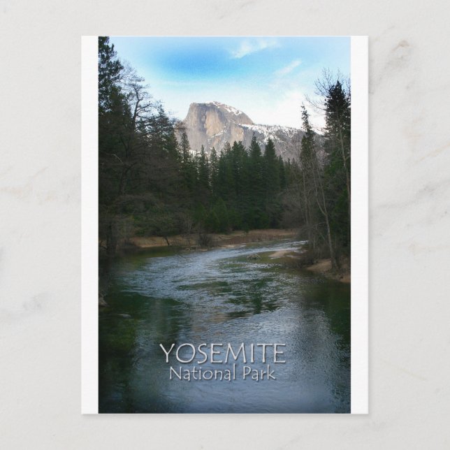 Yosemite National Park, halv Dome Vykort (Framsida)