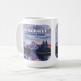 Yosemite National Park Halva Dome California Sunse Kaffemugg