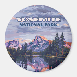 Yosemite National Park Halva Dome California Sunse Magnet