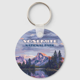 Yosemite National Park Halva Dome California Sunse Nyckelring