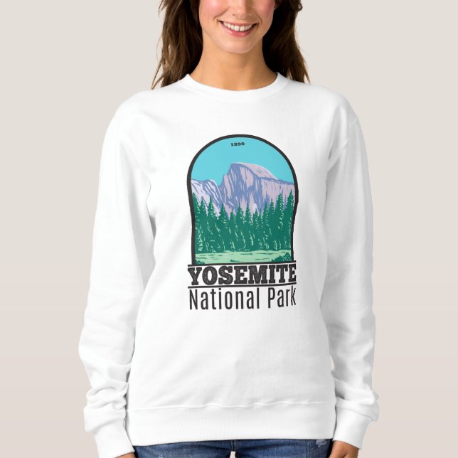 Yosemite National Park Halva Dome California T Shirt (Framsida)