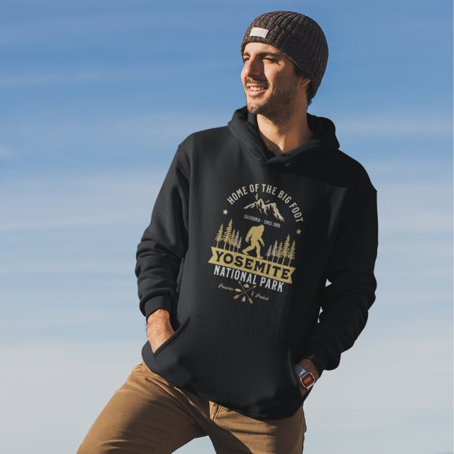 Yosemite National Park Home of the Big Foot Hoodie (Skapare uppladdad)