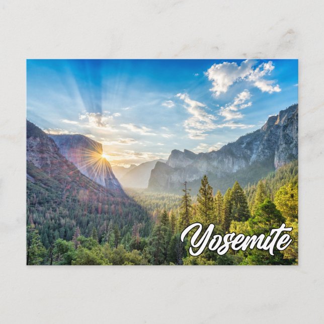 Yosemite National Park, i Sunrise Vykort (Framsida)