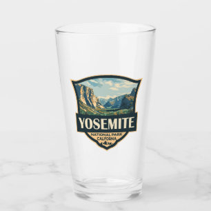 Yosemite National Park Illustration Retro Badge Glaskopp