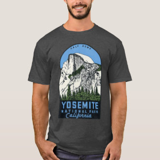 Yosemite National Park Kalifornien Half Dome Vinta T Shirt