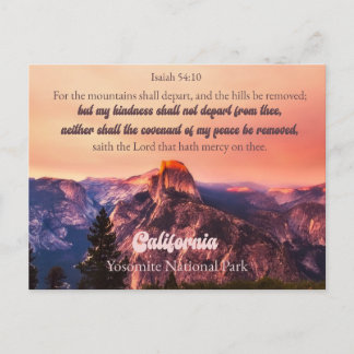Yosemite National Park Kalifornien Jesaja 54:10 Helg Vykort