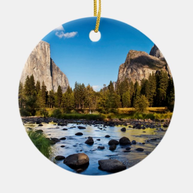Yosemite National Park, Kalifornien Julgransprydnad Keramik (Framsidan)