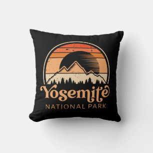Yosemite National Park Kalifornien Retro Vintage Kudde