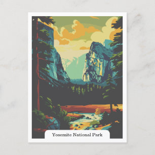 Yosemite National Park, Kalifornien, USA Vykort