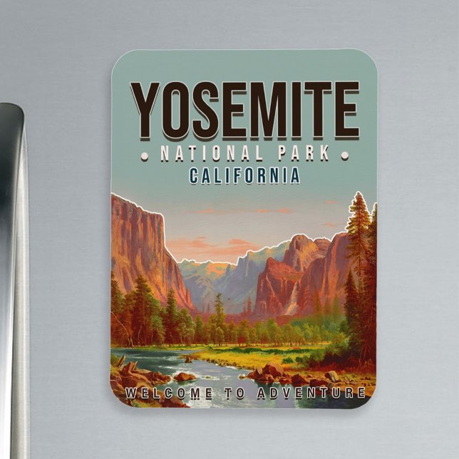 Yosemite National Park Kalifornien Vintage 1960-ta Magnet (Skapare uppladdad)