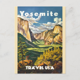 Yosemite National Park Kalifornien Vintage Resa Vykort