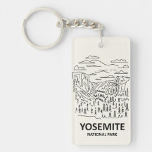 Yosemite National Park Line Art