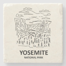 Yosemite National Park Line Art