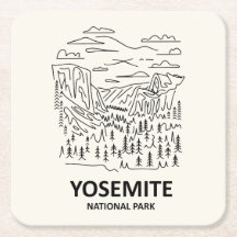 Yosemite National Park Line Art