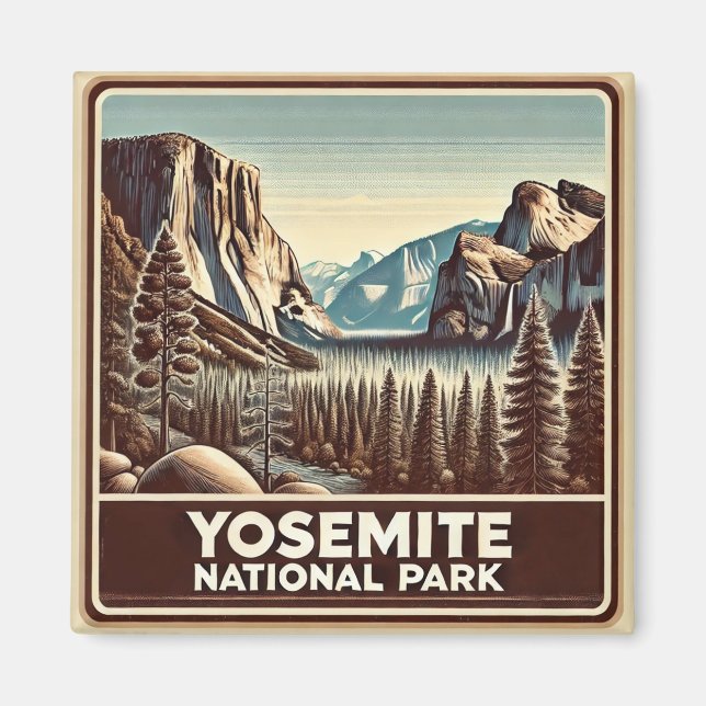 Yosemite National Park Magnet (Framsidan)