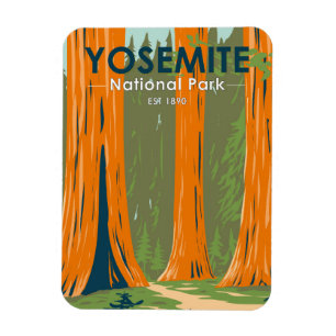 Yosemite National Park Mariposa Grove California Magnet