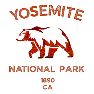 Yosemite National Park med björn T Shirt