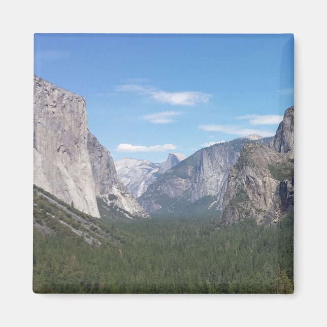 Yosemite National Park Mountain Valley Scenia Magnet (Framsidan)