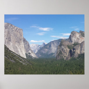 Yosemite National Park Mountain Valley Scenia Poster