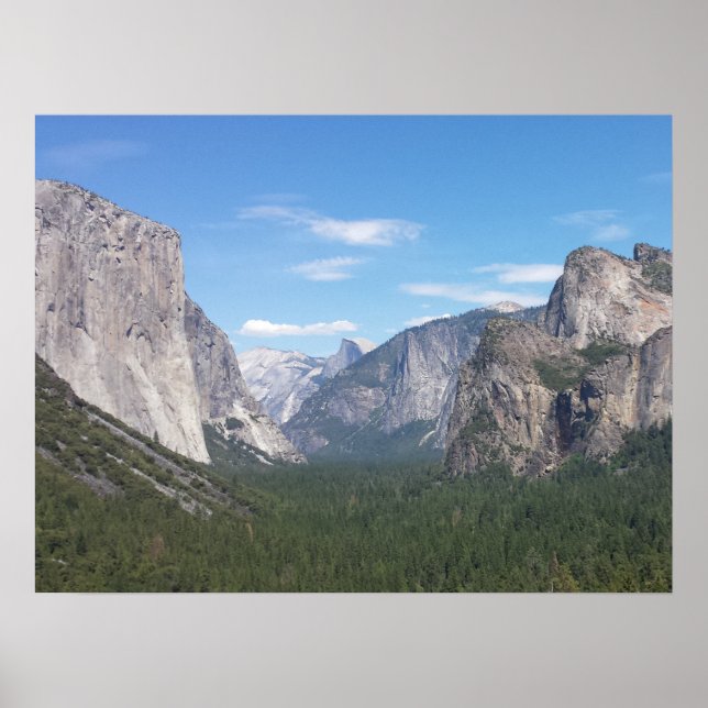 Yosemite National Park Mountain Valley Scenia Poster (Framsidan)