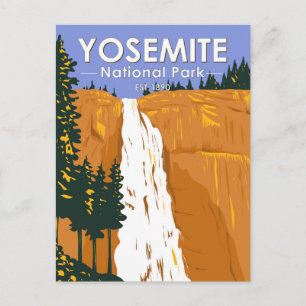 Yosemite National Park Nevada Falls California Vykort