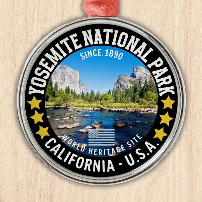 Yosemite National Park Photo Landscape Julgransprydnad Metall (Skapare uppladdad)