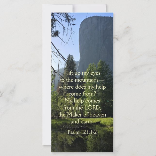 Yosemite National Park Psalm-platta kort (Framsida)