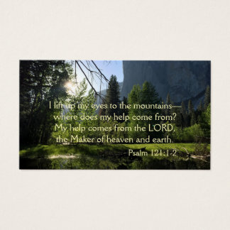 Yosemite National Park Psalm Wallet Card Visitkort