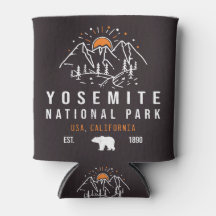 Yosemite National Park Retro Sunset Mountain