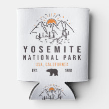 Yosemite National Park Retro Sunset Mountain