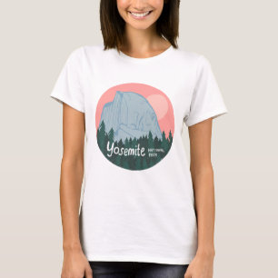 Yosemite National Park Rosa Halvdome T Shirt