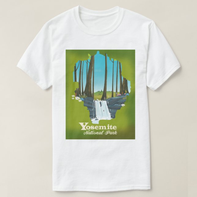 Yosemite National Park semesterplanscher. T Shirt (Design framsida)