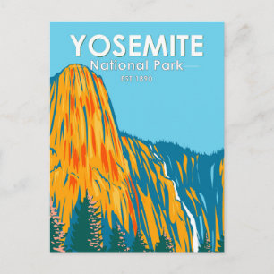 Yosemite National Park Sentinel Fall Kalifornien Vykort