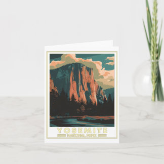 Yosemite National Park Sticker Kort