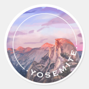 Yosemite National Park Sticker Runt Klistermärke