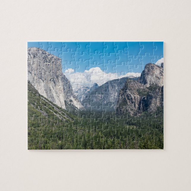 Yosemite National Park Tunnel View Jigszle Puzzle Pussel (Horisontell)