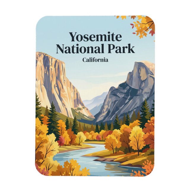 Yosemite National Park USA Magnet (Vertikal)