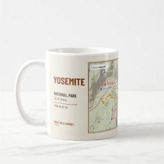 Yosemite National Park Vandringsledskarta Mugg