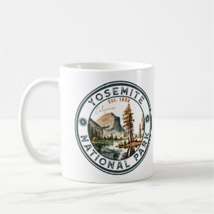 Yosemite National Park vattencolor Halva Dome Suns Kaffemugg