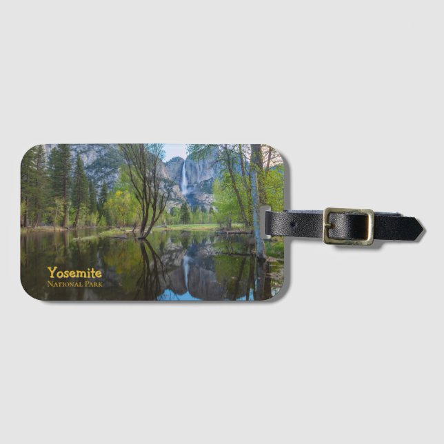 Yosemite National Park vattenfall Bagagebricka (Framsida horisontal)
