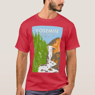 Yosemite National Park Vernal Fall California Vint T Shirt
