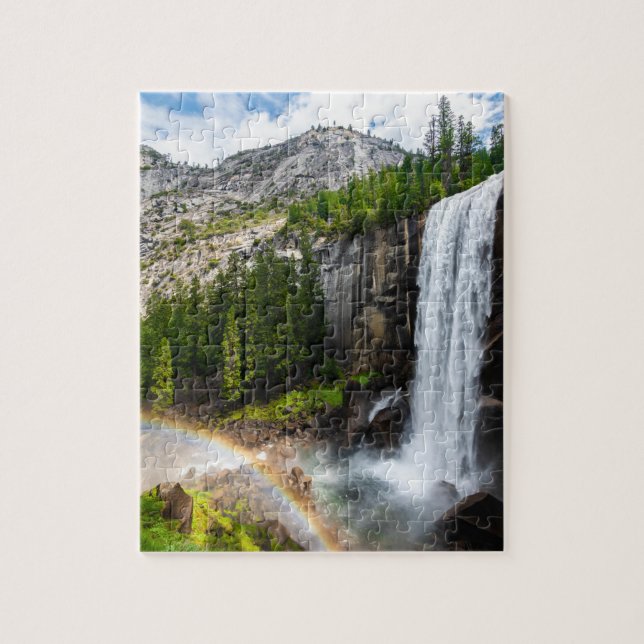 Yosemite National Park Vernal Falls Jigszle Puzzle Pussel (Vertikal)